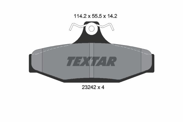 

Тормозные колодки Textar дисковые 2324204