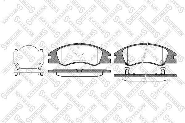 

Тормозные колодки Stellox дисковые 1145002SX