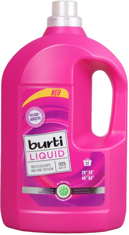 фото Гель для стирки burti liquid, для цветных тканей 2.86 л