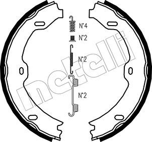 

Тормозные колодки METELLI стояночного тормоза 530243K