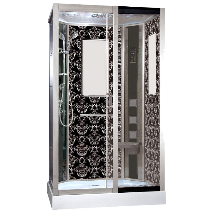 

Душевая кабина Niagara Lux NG-7711BR 120x90x215, черный с узором, NG-7711BR