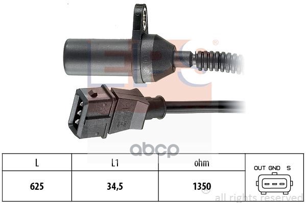 

Датчик положения коленвала EPS 1953285