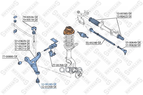 

Шаровая опора Stellox 5200285SX