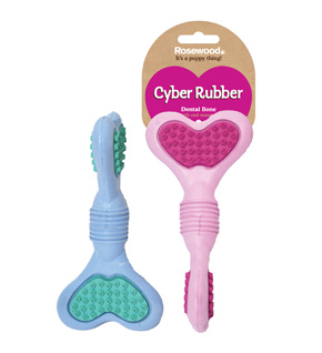 

Жевательная игрушка для собак Rosewood Сyber Rubber Dental Кость, в ассортименте, 35 см