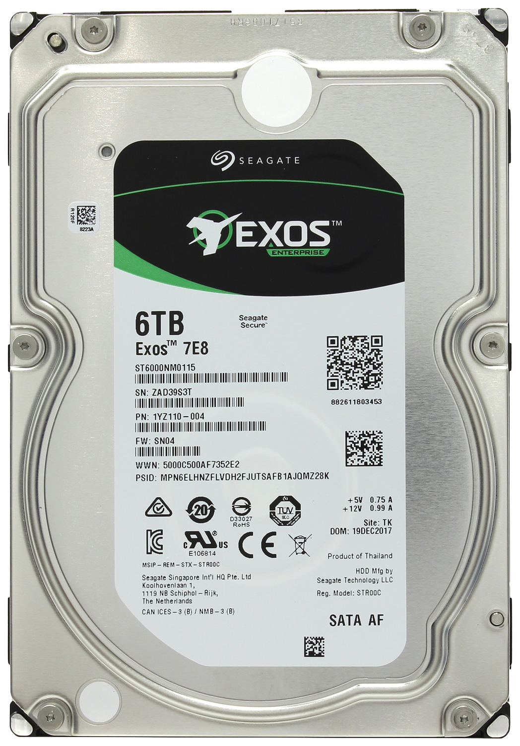 фото Внутренний жесткий диск seagate exos 7e8 6tb (st6000nm0115)