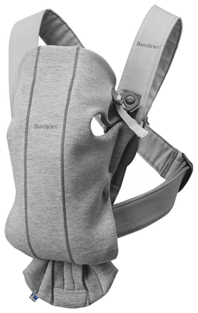 фото Рюкзак для новорожденных babybjorn mini cotton jersey светло-серый babybjörn