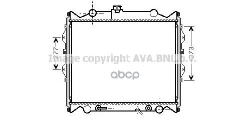 Радиатор охлаждения AVA QUALITY COOLING TO2249