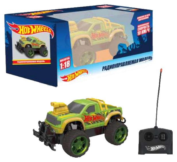 Радиоуправляемая машинка 1toy Hot Wheels Внедорожник Т14169 Зеленый внедорожник hot wheels gwl16 fyj83