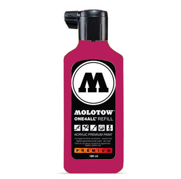 

Акриловая заправка для маркеров Molotow One4All 180мл, Розовый, One4all 180мл Magenta