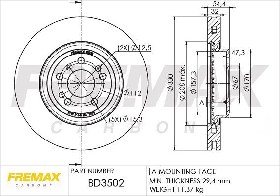 фото Тормозной диск fremax bd-3502