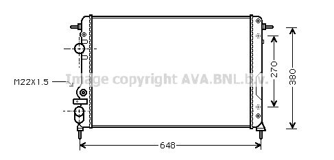 фото Радиатор охлаждения двигателя ava quality cooling rta2266