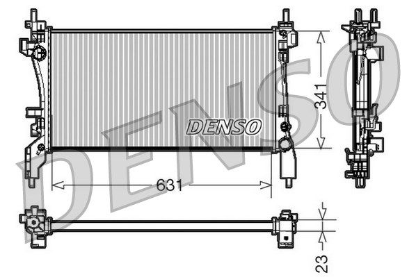 

Радиатор охлаждения двигателя DENSO DRM09172