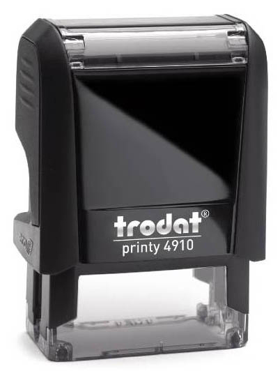 

Оснастка для печати Trodat Printy 4910 P4. Поле: 26х9 мм. Цвет корпуса: черный.