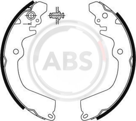 

Комплект тормозных колодок A.B.S. 8903