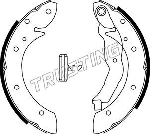 

Комплект тормозных колодок TRUSTING 088.223