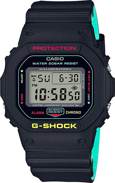 фото Японские наручные часы casio g-shock dw-5600cmb-1e с хронографом