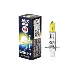 Лампа галогенная AVS ATLAS ANTI-FOG / BOX желтый H1.12V.55W (1 шт.)