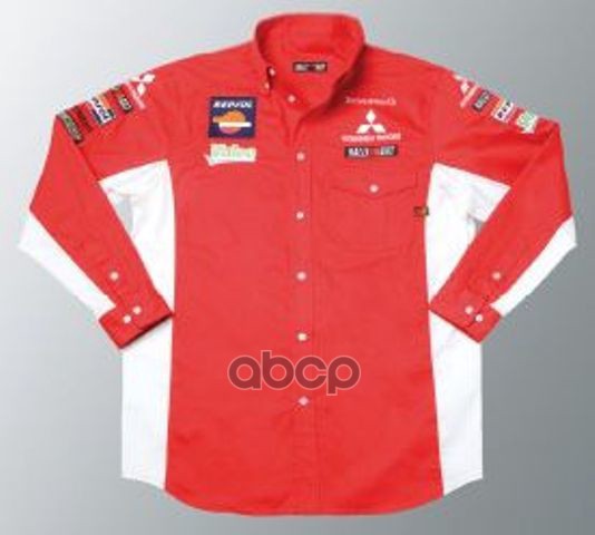 Рубашка rally art Mitsubishi MME50185 красная размер l