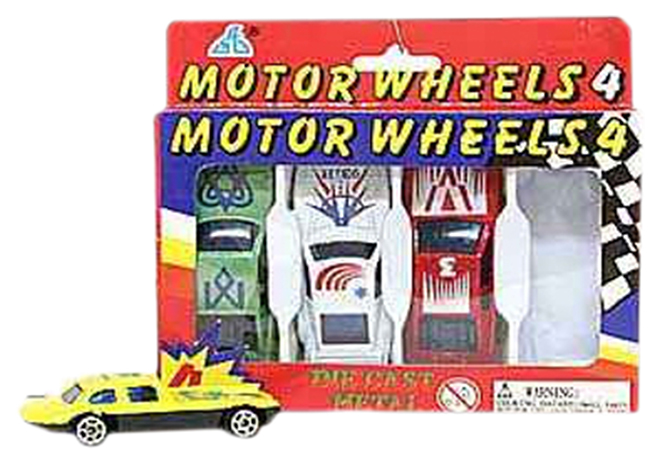 

Набор металлических машинок Motor Wheels 4, Разноцветный