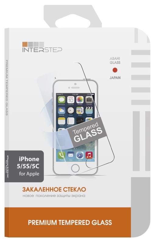 

Защитное стекло InterStep для Apple iPhone 5/iPhone 5C/iPhone 5S/iPhone SE, для iPhone 5