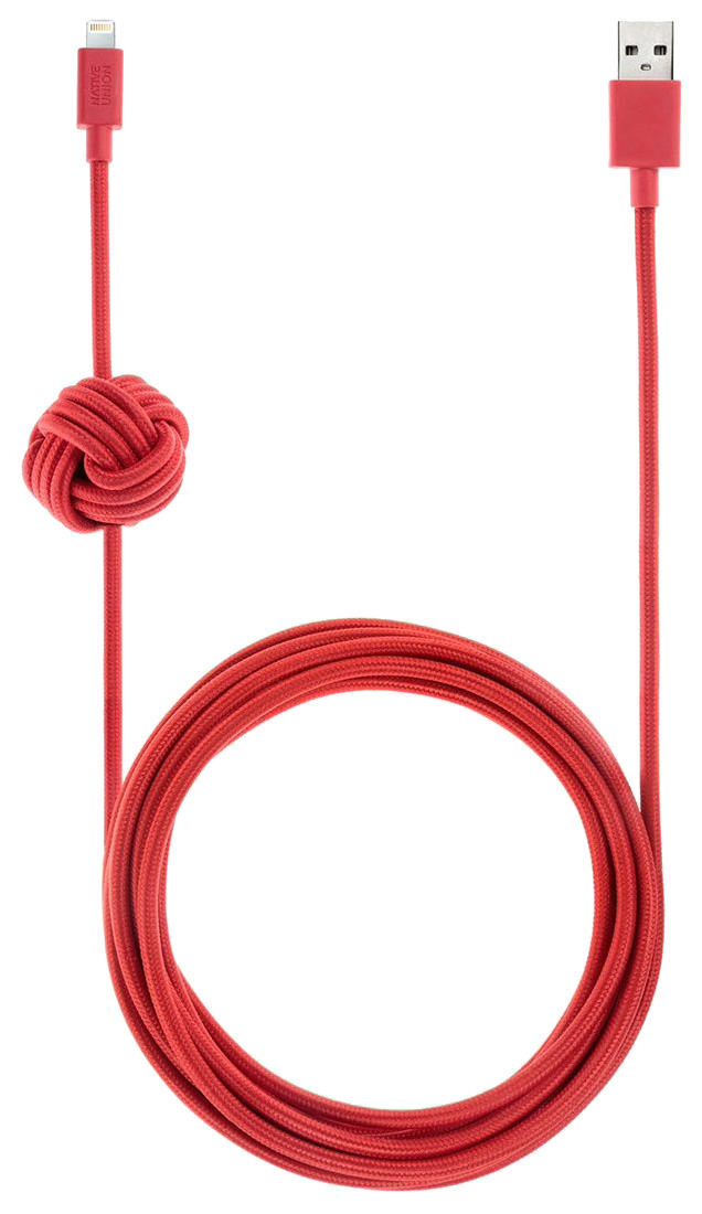 

Кабель-брелок Native Union nCABLE-L-RED Lightning 3м Red, NIGHT (NCABLE-L-RED)