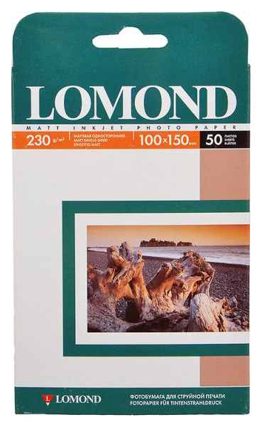 фото Фотобумага для принтера lomond 102034 a6 230г/кв.м односторонняя матовая 50 л