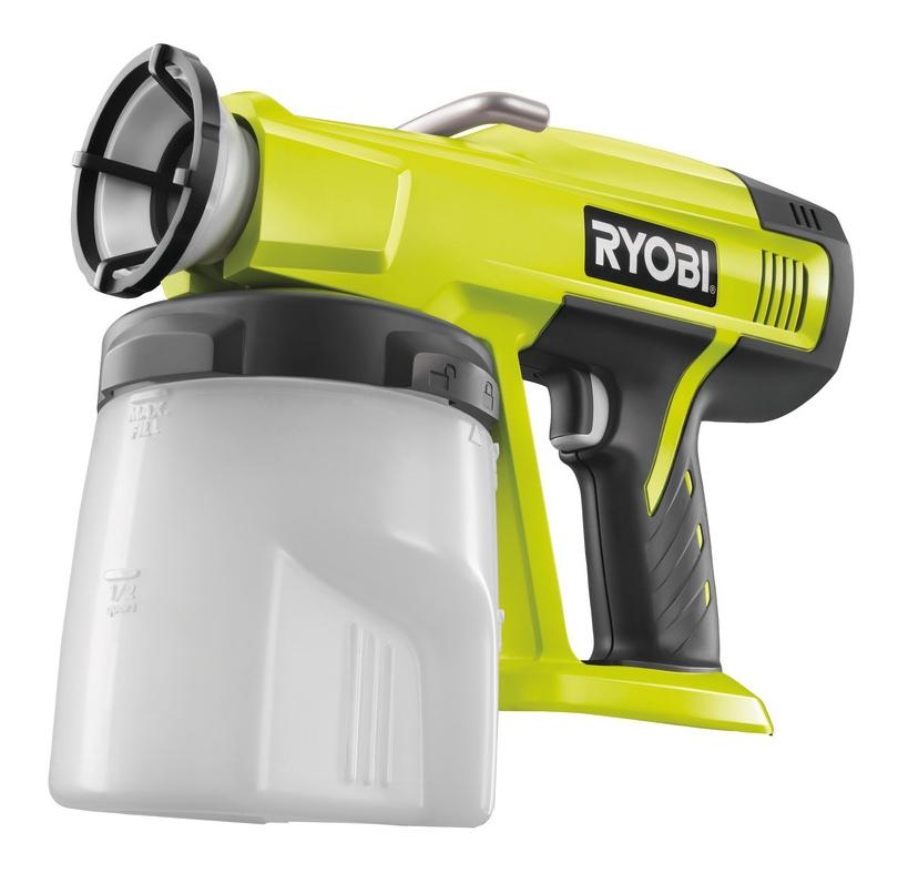 фото Аккумуляторный краскопульт ryobi p620 speed sprayer 18v one+ eu без аккумулятора и з/у