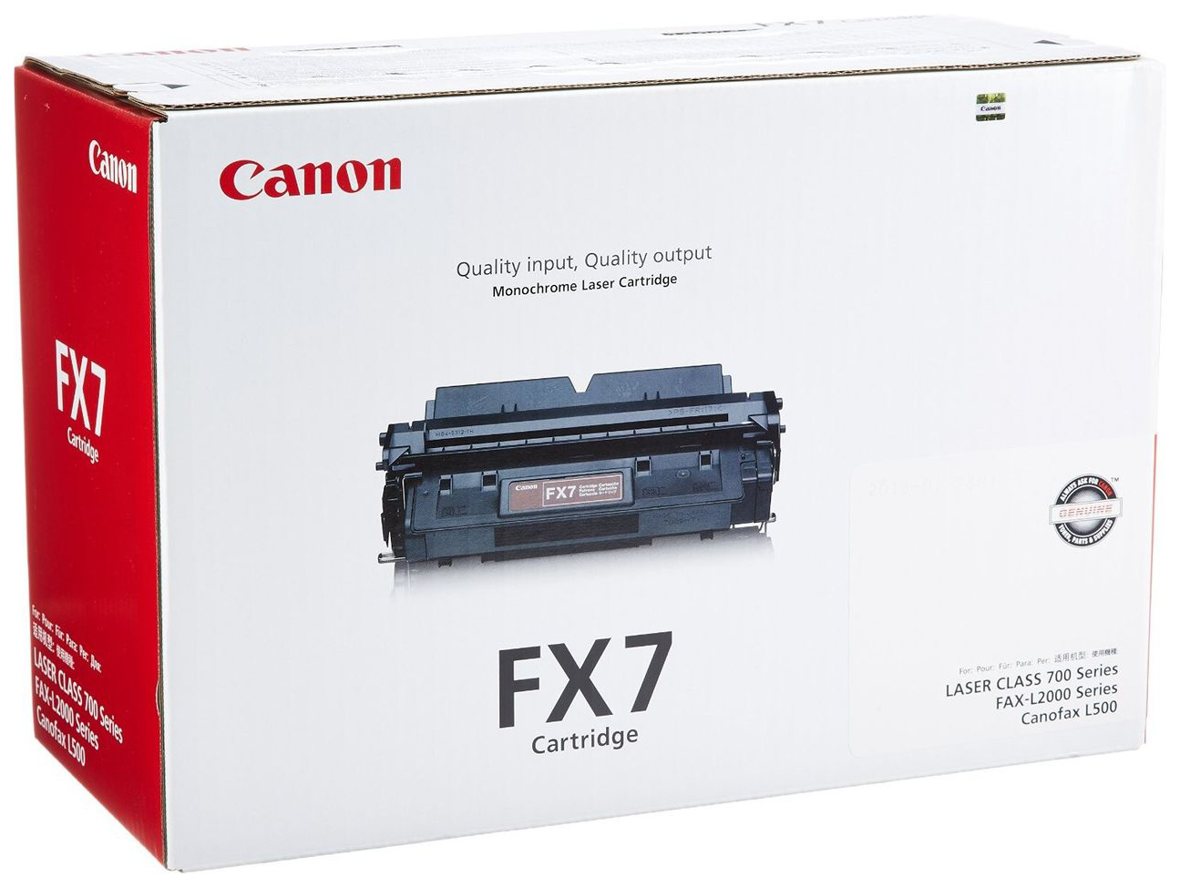 

Картридж для лазерного принтера Canon FX-7 черный, оригинал, FX-7