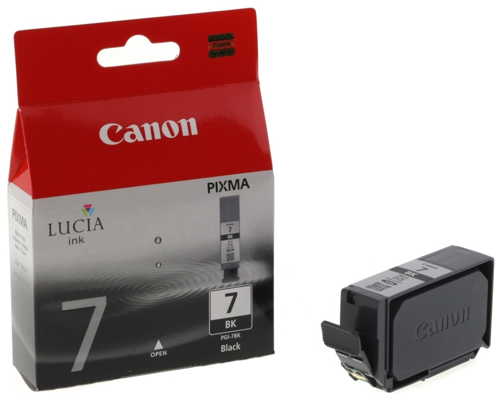 фото Картридж для струйного принтера canon pgi-7bk (2444b001) черный, оригинал