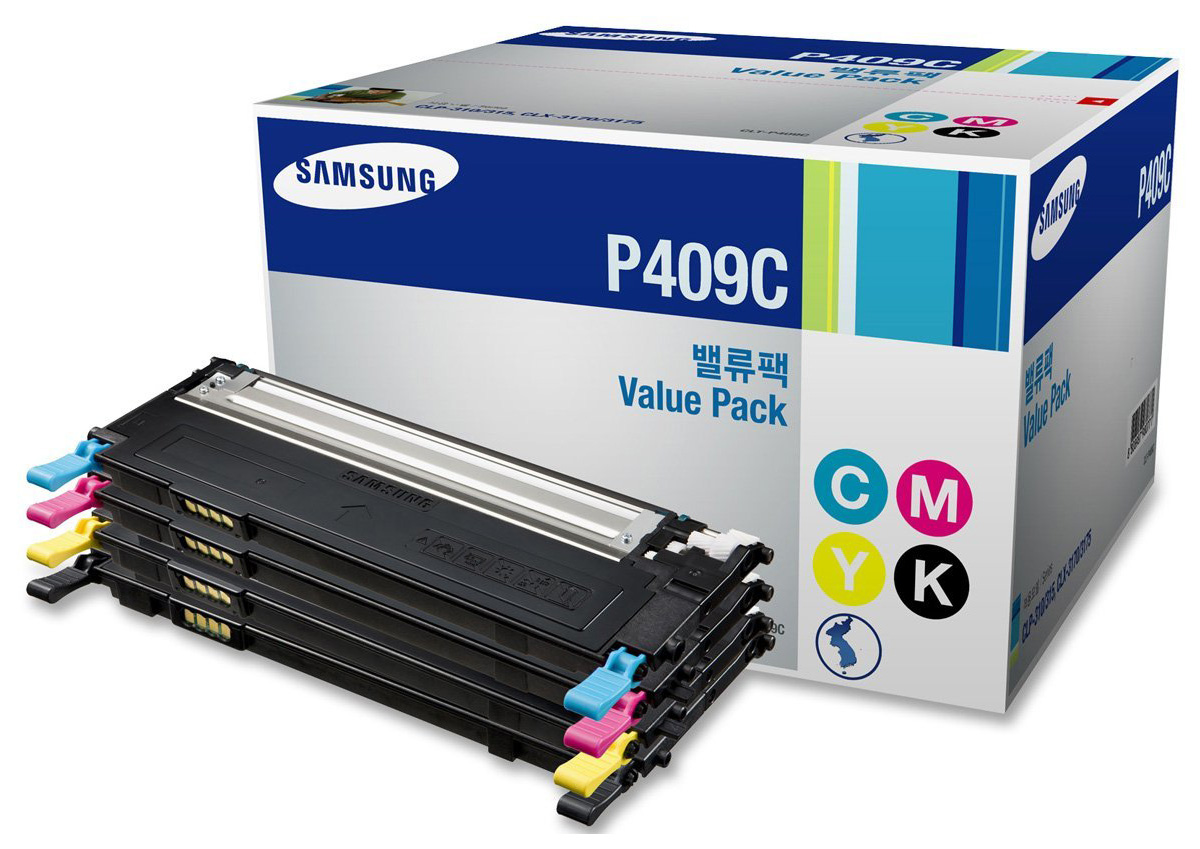 

Картридж для лазерного принтера Samsung CLT-P409C, черный, цветные, оригинал, CLT-P409C