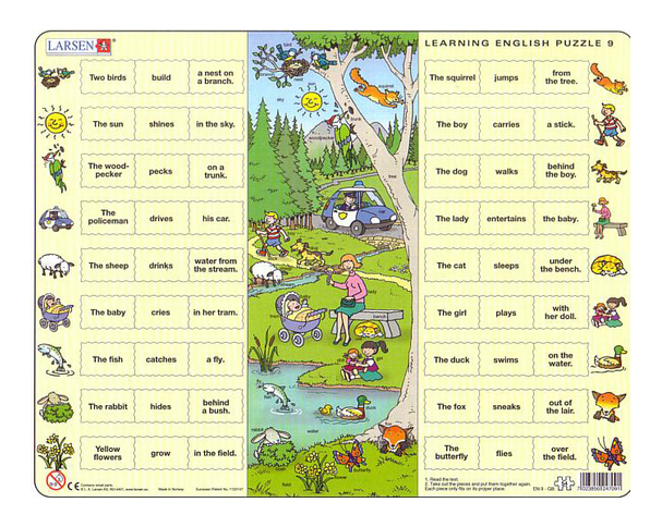 

Пазл Larsen 54 детали, изучаем английский