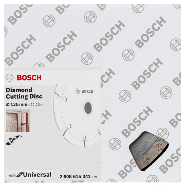 Диск отрезной алмазный Bosch ECO Universal 125-22,23 2608615041 алмазный диск eco universal 150 22 23 2608615029 bosch