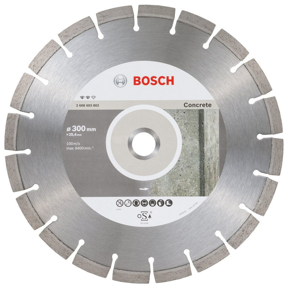 фото Диск отрезной алмазный bosch ef concrete 300-25,4 2608603802