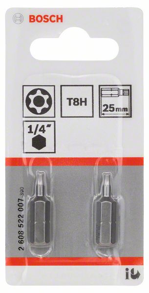 

Бита Bosch Security-Torx (25mm) 2608522007, security-Torx (25mm) 2608522007