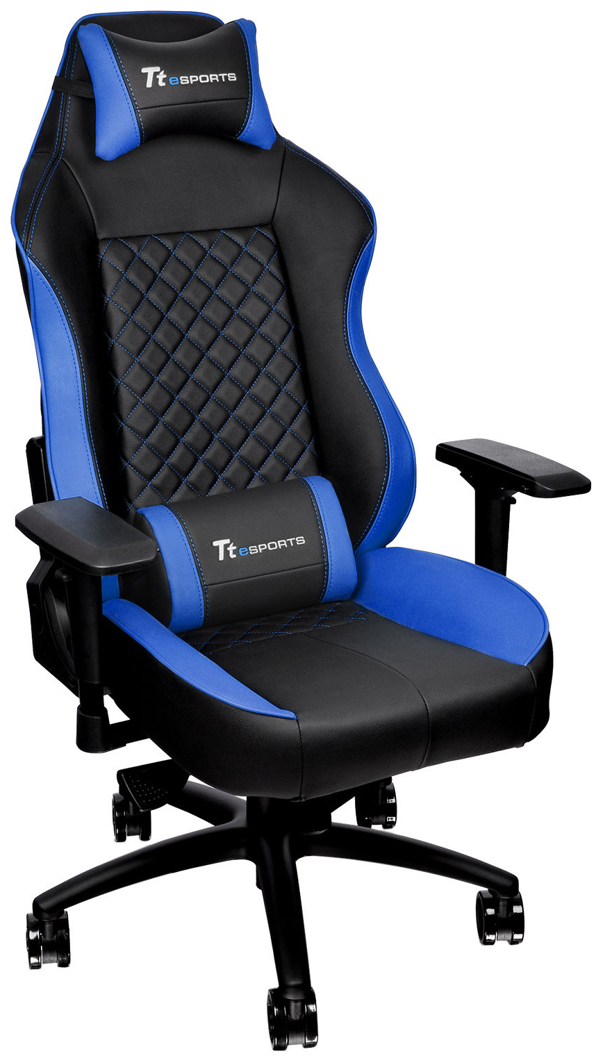 фото Игровое кресло thermaltake tt gc-gtc-bllfdl-01, синий/черный