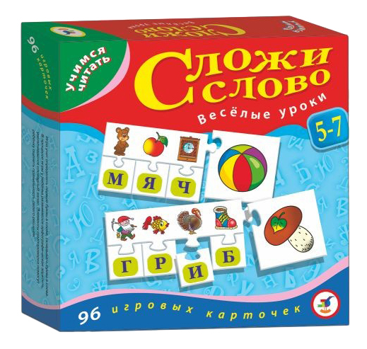 

Игра учимся читать Дрофа сложи слово 1071, Сложи слово