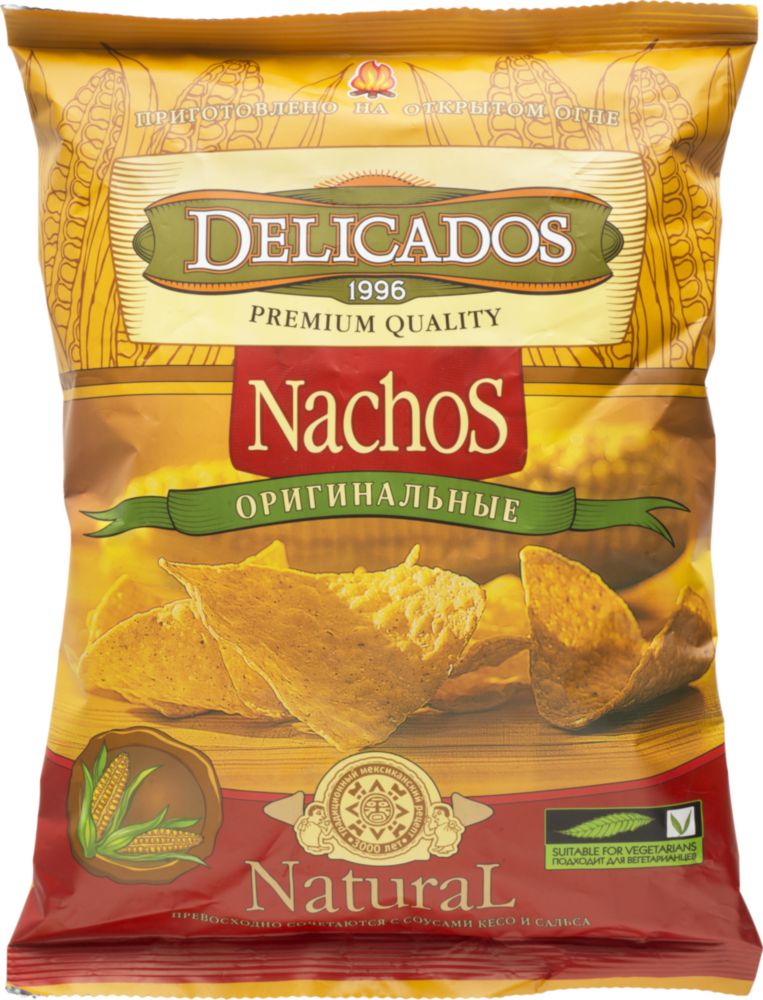 фото Чипсы кукурузные delicados nachos оригинальные 150 г