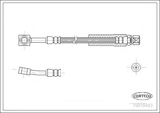 

Шланг тормозной системы Corteco 19018483