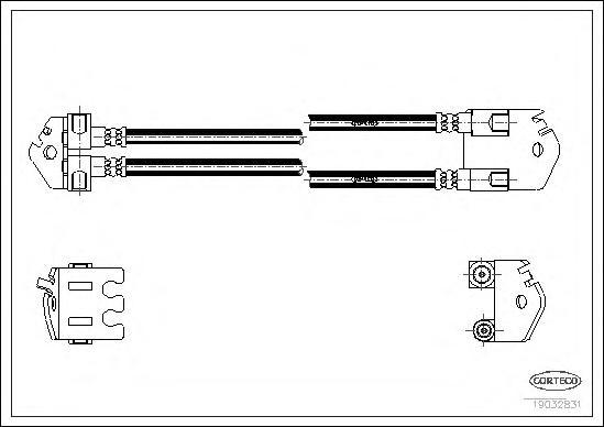 Шланг тормозной системы Corteco 19032831