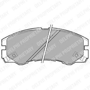 

Тормозные колодки DELPHI дисковые LP964