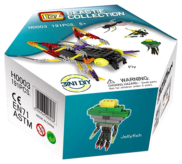 

Пластиковый конструктор Loz Beastie Collection 191 деталей H0003, Красный;желтый;белый, beastie collection