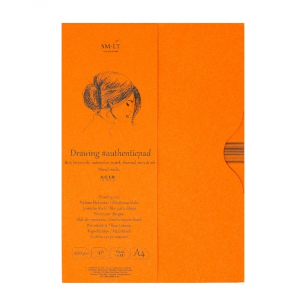 

Альбом в папке для рисования Smiltainis Mixed Media #authenticpad, А4, 40 л