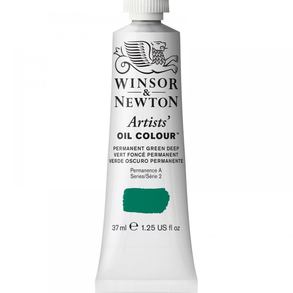 Масляная краска Winsor&Newton Artists перманентный насыщенно-зеленый 37 мл