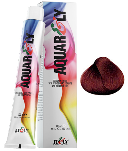 фото Краска itely hairfashion aquarely imp 7ru рубиново-красный средне-русый 100мл