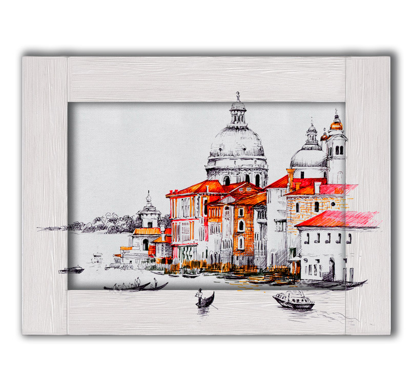 

Картина с арт рамой Венеция 80x100 см Дом Корлеоне