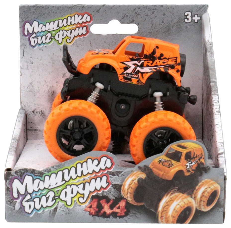 Инерционная машинка 4х4, оранжевая Funky Toys