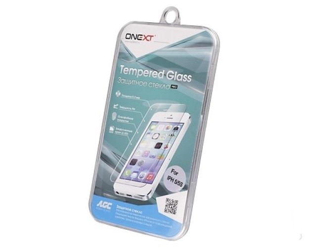 

Защитное стекло ONEXT Tempered Glass для Apple iPhone 5/5S, Tempered Glass для Apple iPhone 5/5S