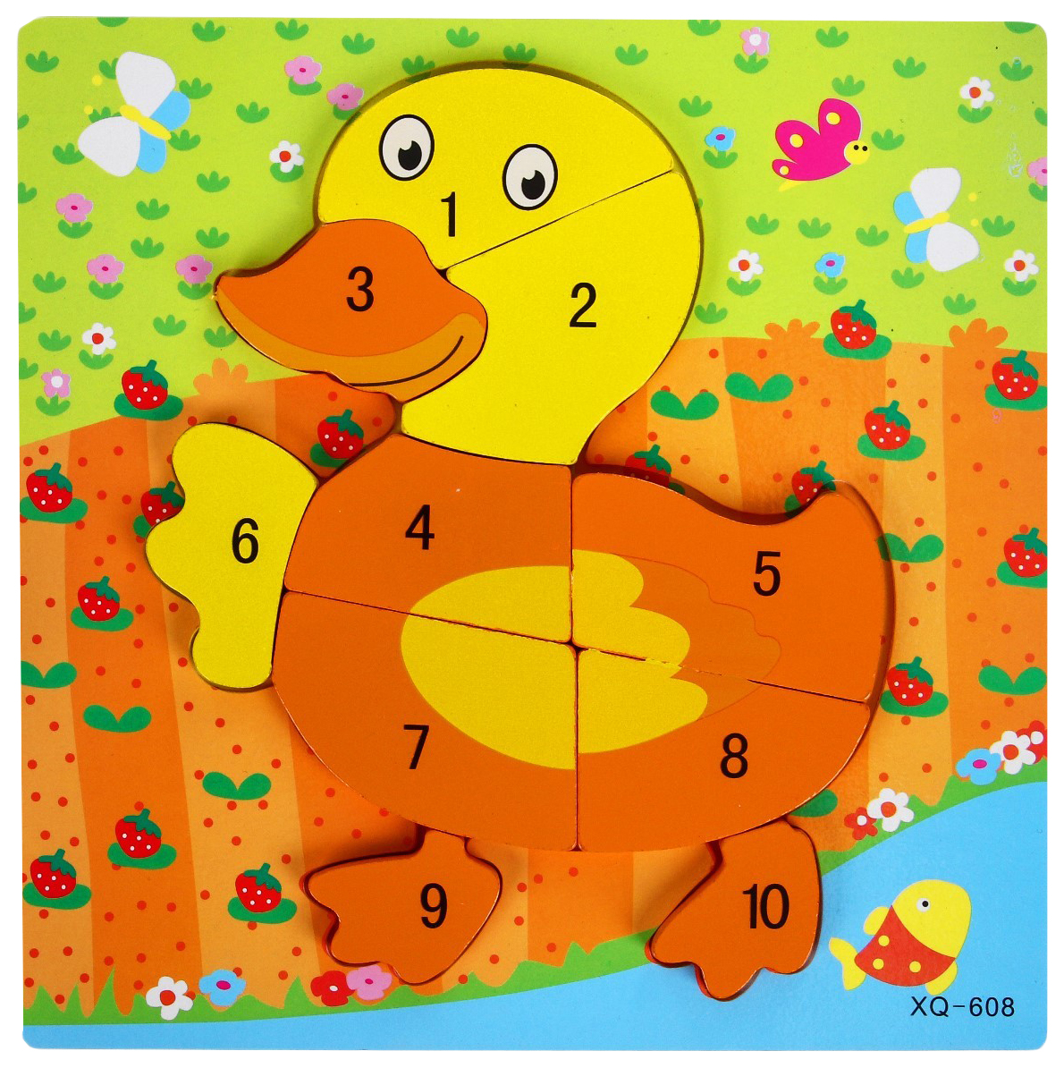 

Игрушка развивающая "Уточка" 0,7х22х22 см Sima-Land