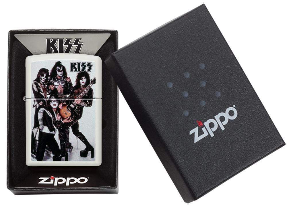 

Бензиновая зажигалка Zippo KISS White Matte, KISS