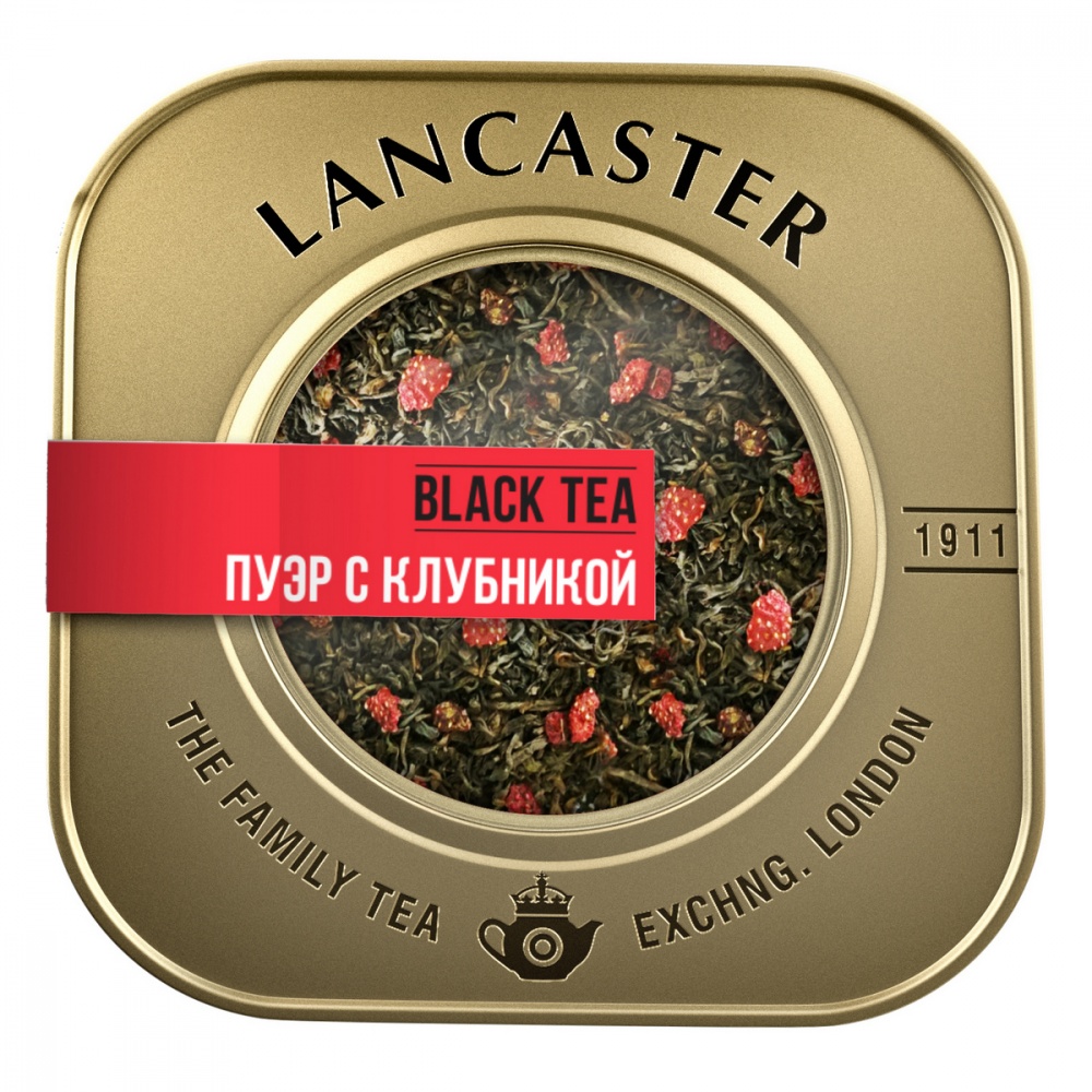Чай Lancaster Пуэр с клубникой листовой 75 г